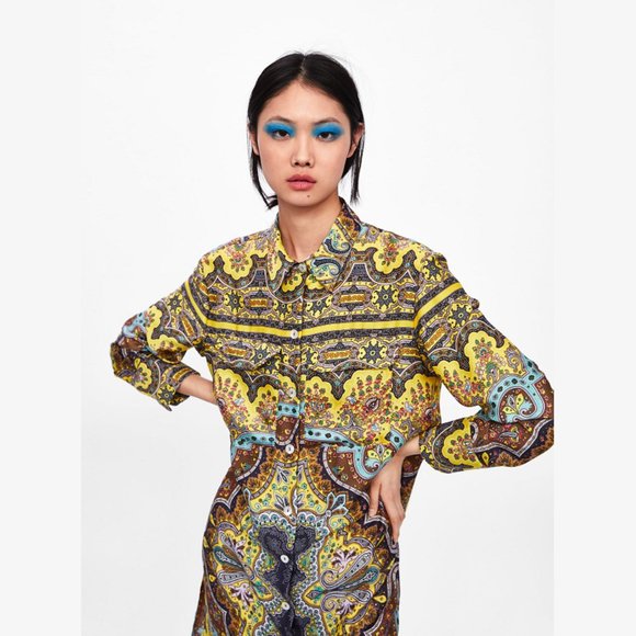 ZARA Printed Tunic with Long Sleeves* - Picture 14 of 16